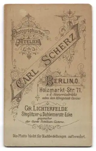 Fotografie Carl Scherz, Berlin, Holzmarkt-Str. 71, Bürgerlicher Herr mit Schnauzbart