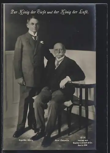 AK Kapitän König (König der Tiefe) und Graf Zeppelin (König der Luft)