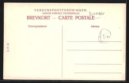 AK Kronborg, Schloss, Segelschiff