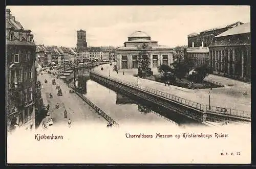 AK Kjobenhavn, Thorvaldsens Museum og Kristiansborgs Ruiner