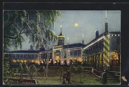 AK Kopenhagen, Tivoli, Bazaren Illumineret