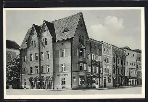 AK Wels, Gasthaus Rathausstüberl von G. Maurhart