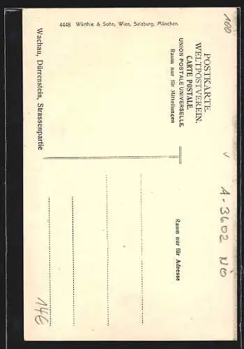 AK Dürnstein / Wachau, Strassenpartie