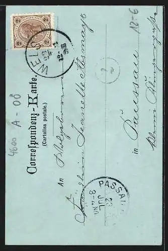 Mondschein-AK Wels, Am Ledererthurm