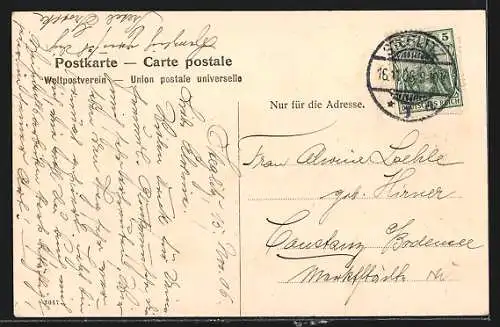 AK Berlin-Kreuzberg, Hallesches Tor mit Hochbahn und Strassenbahn