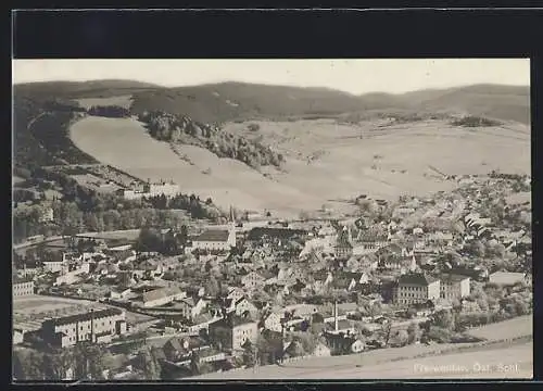 AK Freiwaldau /Öst. Schl., Ortsansicht aus der Vogelschau