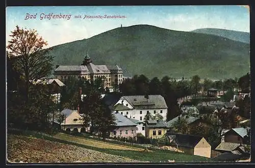 AK Bad Gräfenberg, Teilansicht mit Priessnitz-Sanatorium