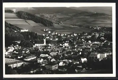 AK Freiwaldau im Altvatergebirge, Ortsansicht aus der Vogelschau