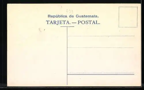 AK Guatemala, Briefmarken aus Guatemala mit Wappen