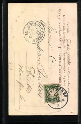 Präge-AK Betrunkener mit Tabakspfeife im Bierkrug, Brauerei, Passepartout