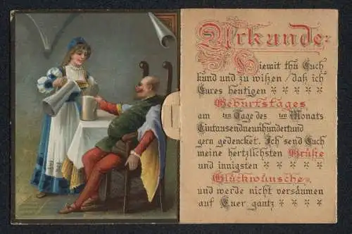 Mechanische-Künstler-AK Nürnberg, Ritter Eppelein v. Gailingen auf seinem Pferd, Spruch