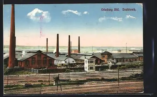 AK Oderberg, Blick auf das Drahtwerk