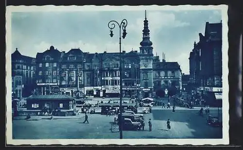 AK Mähr.-Ostrau, Geschäfte am Hauptplatz