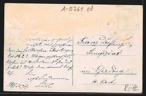 AK Uttendorf /Ob.-Oest., Ortspartie an G. Kain`s Gasthof zum Goldenen Stern