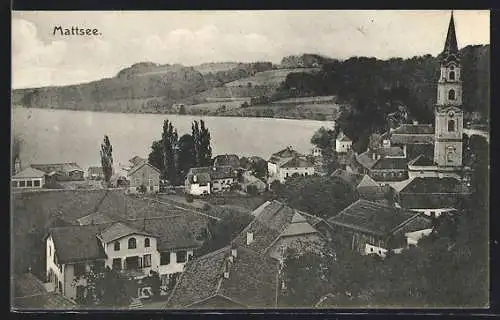 AK Mattsee, Ortsansicht mit der Kirche