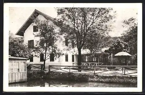 AK Munderfing, Jausenstation zum Schnapsbrenner im Achtal