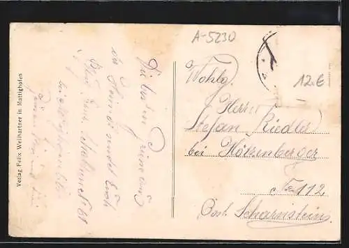 AK Mattighofen /O.Ö., Der Obere Marktplatz