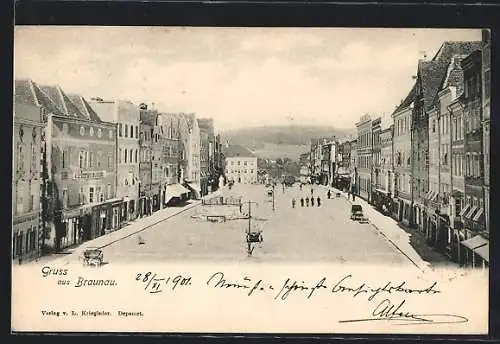 AK Braunau, Das Wild-Exporthaus des J. A. Kuhn am Platz