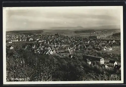 AK Plochingen a. N., Teilansicht mit Kirche