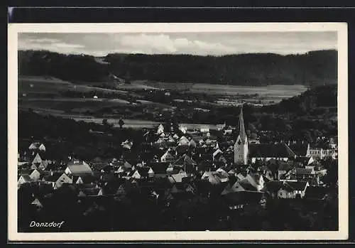 AK Donzdorf, Teilansicht mit Kirche