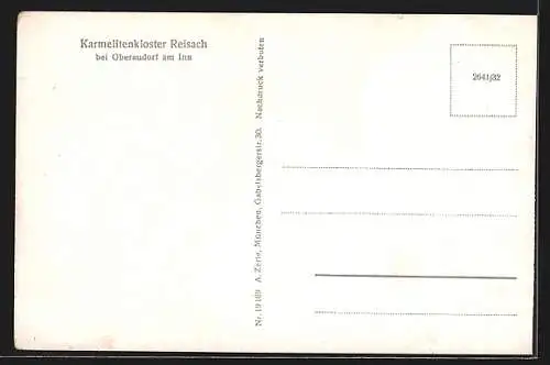 AK Reisach bei Oberaudorf, Karmelitenkloster, Speisesaal nach vorne, Innenansicht