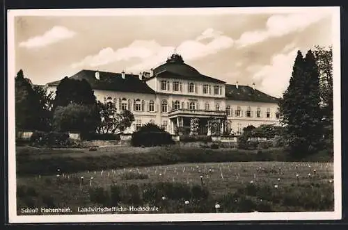 AK Hohenheim, Schloss Hohenheim, Landwirtschaftliche Hochschule