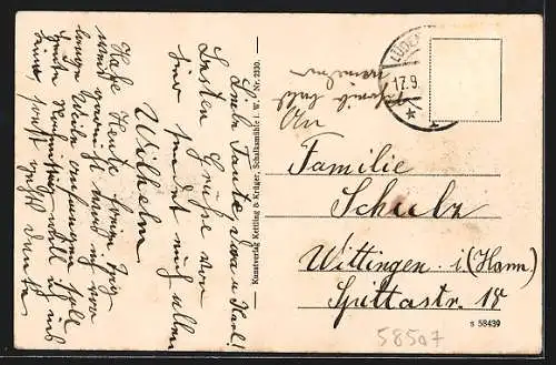 AK Lüdenscheid, Teilansicht mit Kirche