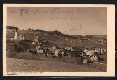 AK Bihlerdorf-Seifriedsberg i. B. Allgäu, Ortsansicht aus der Vogelschau