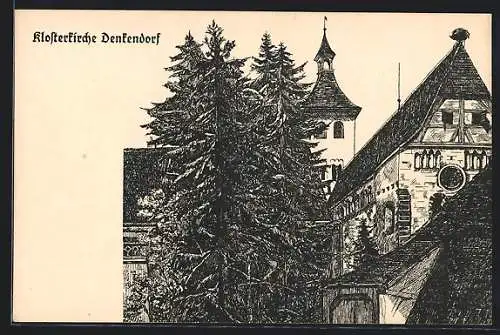 AK Denkendorf / Kloster Kirche, Blick auf Klosterkirche