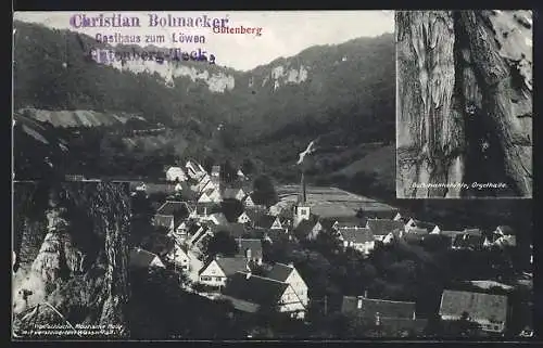 AK Gutenberg / Oberlenningen, Orgelhalle in der Gassmannshöhle und Maurische Halle in der Wolfsschlucht