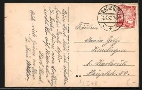 AK Rosenfeld / Württ., Ortsansicht hinter Obstwiesen