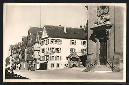 AK Hechingen, Marktstrasse, Cafe Röcker