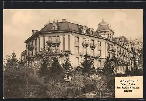 AK Bern, Lindenhof, Privat-Spital des Roten Kreuzes
