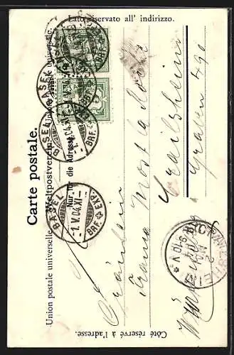 AK Basel, Gasthof zum Bären