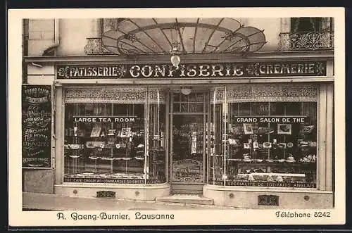 AK Lausanne, Confiserie A. Gaeng-Burnier