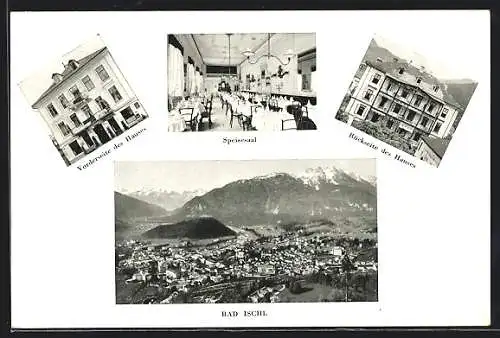 AK Bad Ischl, Ortsansicht, Hotel Franz Karl mit Speisesaal