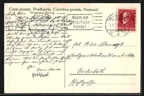 Künstler-AK Nürnberg, Melanchthon-Gymnasium Nürnberg - Mitschülerfest 1911