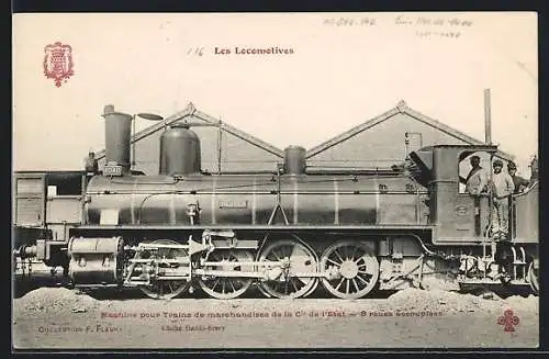 AK Französische Eisenbahn, Lokomotive Vieuvico Nr. 4040 der Cie de l`Etat