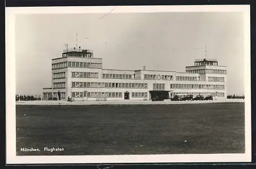 AK München, Totalansicht des Flughafens