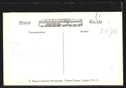 AK Dampflokomotive Gravesend, englische Eisenbahn