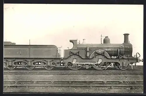 AK Dampflokomotive No. 824, englische Eisenbahn