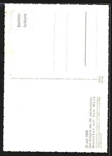 AK Edwin Aldrin betritt den Mond 1969