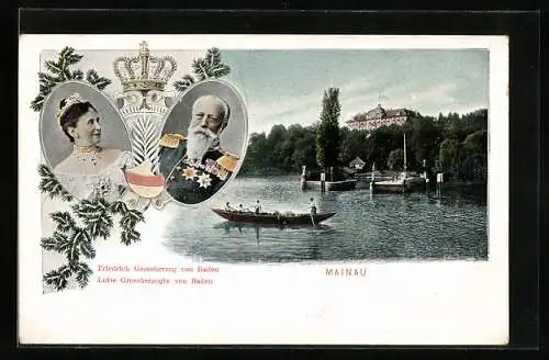 AK Mainau, Grossherzog Friedrich und Luise von Baden