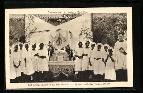 AK Natal, Mission U. L. Fr. vom Heiligsten Herzen, Erstkommunikantinnen