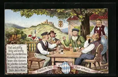 AK D`r echte Pfälzer, Wein