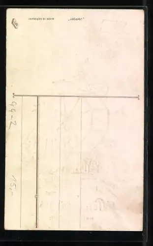 Präge-Lithographie Zwei Kinder an einer Lostrommel, Neujahrsgruss
