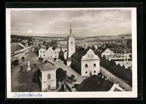 AK Bischofteinitz, Platz aus der Vogelschau