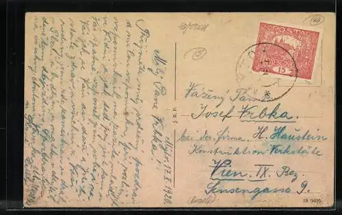 AK Pilsen, Ringplatz mit Geschäften