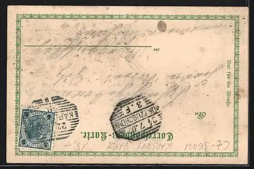 Lithographie Karlsbad, Partie am Kaiserbad