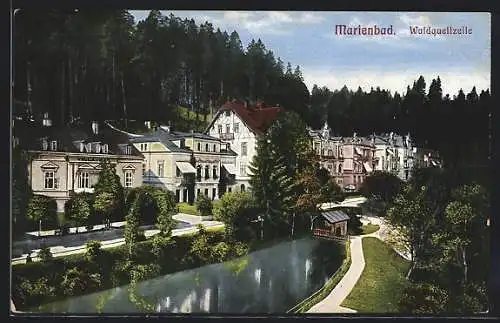 AK Marienbad, Waldquellzeile